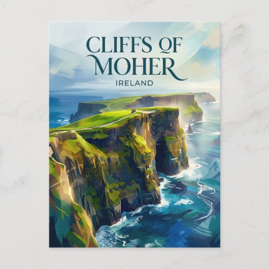Cliffs of Moher Ireland ポストカード (正面)