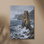 Cliffs of Moher Sea Stack Solitude キャンバスプリント