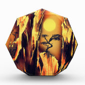 Cliffside Juniper Trees フォトブロック (正面)