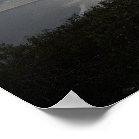 Cliffside Ocean Waterscape Poster ポスター (角)