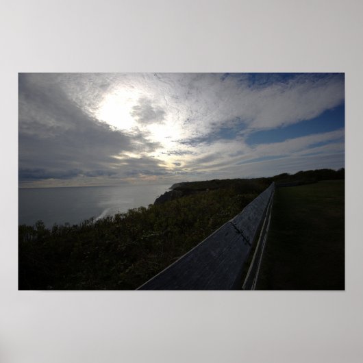 Cliffside Ocean Waterscape Poster ポスター (正面)