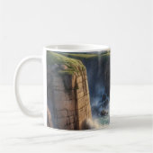 Cliffside Ocean Waves Coastal Landscape Coffee Mug コーヒーマグカップ (左)