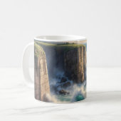 Cliffside Ocean Waves Coastal Landscape Coffee Mug コーヒーマグカップ (正面左)