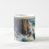 Cliffside Ocean Waves Coastal Landscape Coffee Mug コーヒーマグカップ (中央)