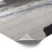 Cliffside Waterscape Photo Poster ポスター (角)