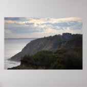 Cliffside Waterscape Photo Poster ポスター (正面)