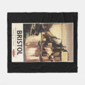 Cliftonの吊り橋およびボート フリースブランケット (正面(横))