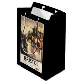 Cliftonの吊り橋およびボート ミディアムペーパーバッグ (裏面アングル)