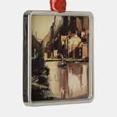 Cliftonの吊り橋およびボート メタルオーナメント (右)
