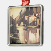 Cliftonの吊り橋およびボート メタルオーナメント (左)