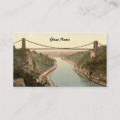 Cliftonの吊り橋II、ブリストル、イギリス 名刺 (裏面)