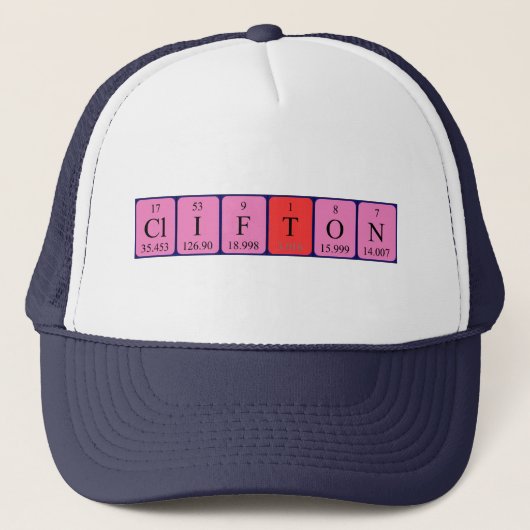 Clifton定期テーブル名hat キャップ (正面)