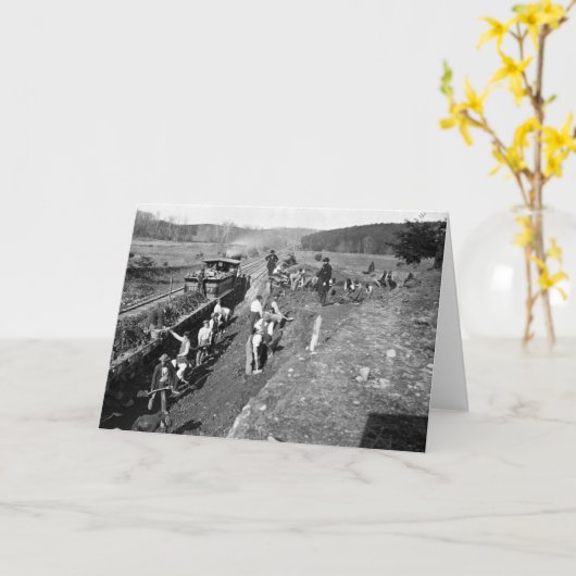 Clifton、ヴァージニア1863年の内戦の鉄道 カード (黄色い花)