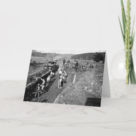 Clifton、ヴァージニア1863年の内戦の鉄道 カード (正面)