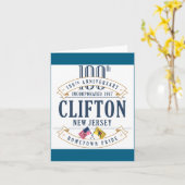 Clifton New Jersey 100th Anniv White カード (黄色い花)