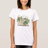 Climate Action Now Bold Green Protest Design Tシャツ (正面)