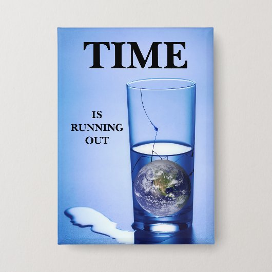 Climate Change 缶バッジ (正面)