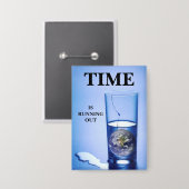 Climate Change 缶バッジ (正面/裏面)