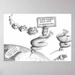 Climate Change Cartoon ポスター