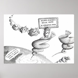 Climate Change Cartoon ポスター