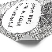 Climate Change Cartoon ポスター (角)