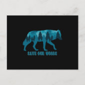 Climate Change Environmental Protection Wolf ポストカード (正面)