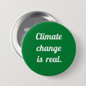 Climate Change: Green Button 缶バッジ (正面&裏面)