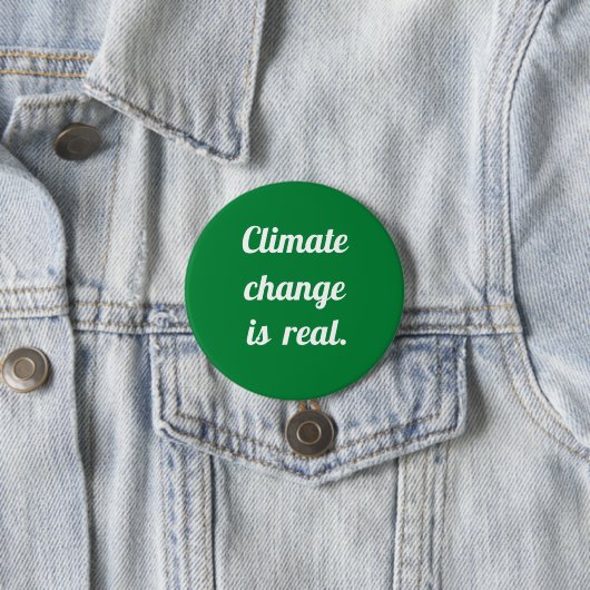 Climate Change: Green Button 缶バッジ (インサイチュ)