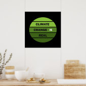 climate change is real ポスター (キッチン)