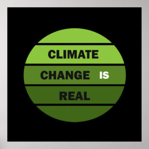 climate change is real ポスター