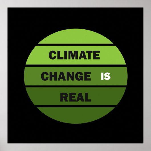 climate change is real ポスター (正面)