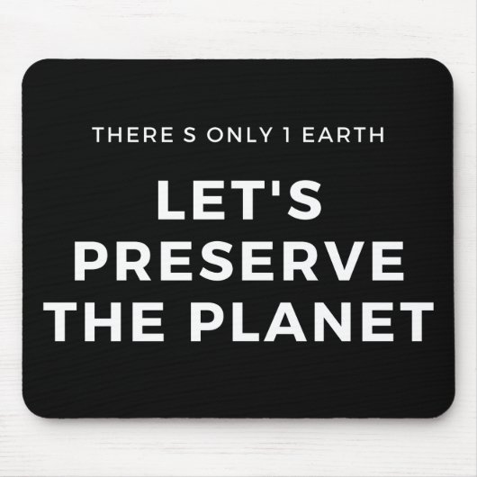 climate change is real マウスパッド (正面)