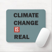 climate change is real マウスパッド (マウス)