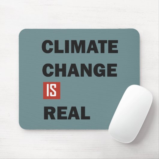 climate change is real マウスパッド (マウス)