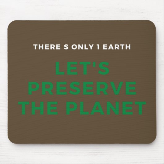 climate change is real マウスパッド (正面)