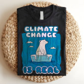 Climate Change is Real Polar Bear Environmental  Tシャツ