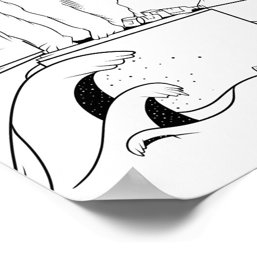 Climate Change Polar Bear ポスター (角)