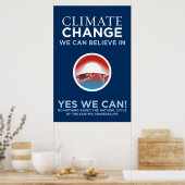 Climate Change - Yes We Can Obama Parody Poster ポスター (キッチン)