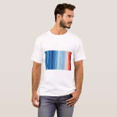 Climate Crisis Warming stripes Tシャツ (正面フル)