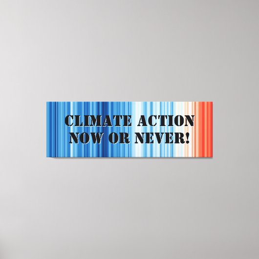 Climate Emergency Panoramic Canvas - Extra Wide キャンバスプリント (正面)