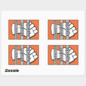 Climate Justice連帯ステッカー 長方形シール (シート)