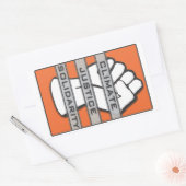 Climate Justice連帯ステッカー 長方形シール (封筒)