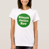 Climate Justice Now Tシャツ (正面)
