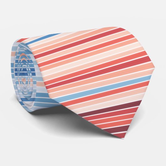 Climate Stripes Krawatte Deutschland 1881-2019 ネクタイ (ロール)