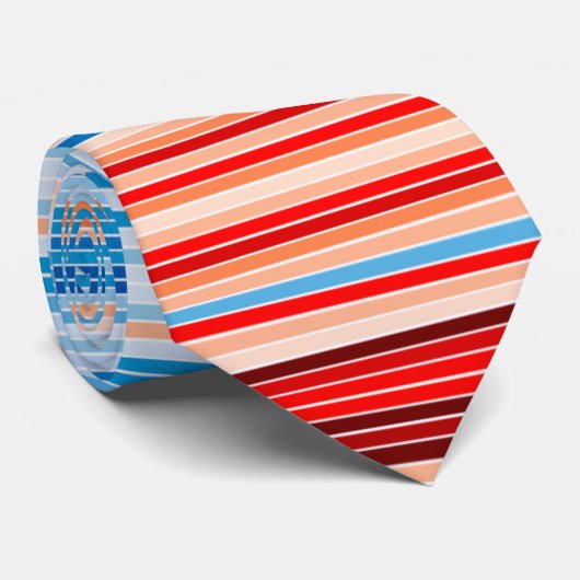 Climate Stripes Krawatte Deutschland 1881-2021 ネクタイ (ロール)