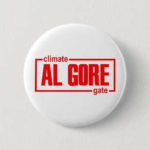 ClimateGateのうそ、気候変動、地球温暖化 缶バッジ