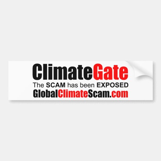 ClimateGate バンパーステッカー (正面)