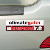 climategate: 不便な真実 バンパーステッカー (車上)