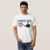 CLIMATEGATE: 実際に不便な真実 Tシャツ (正面フル)