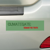 CLIMATEGATE: 、真実を要求して下さい バンパーステッカー (車上)